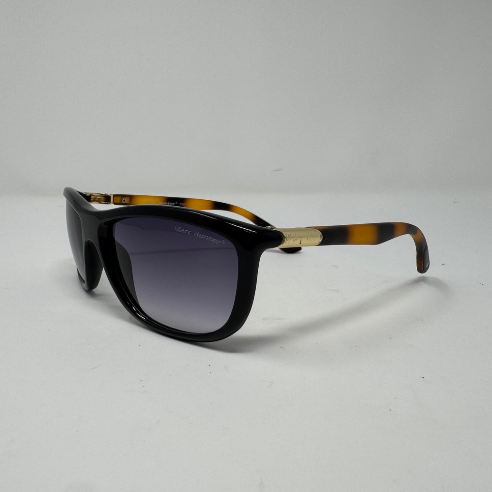 Marc Hunter 7901 Shiny‎ Black & Tortoise Gradient Sunglasses 60/17/140 Womens